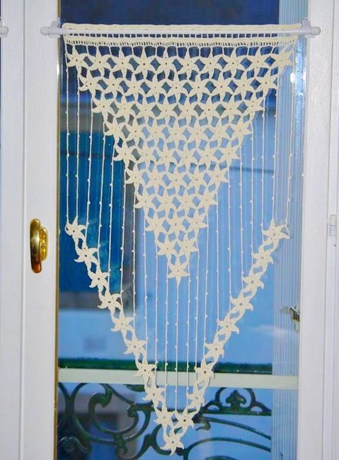 intemporel des rideaux au crochet