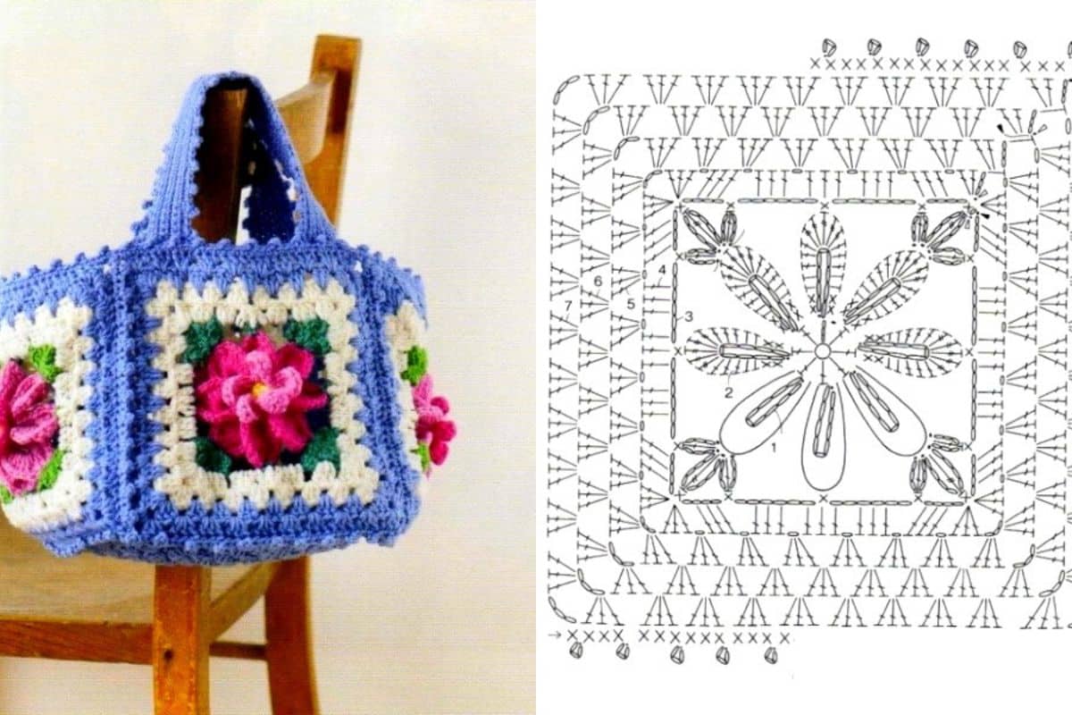 joli sac avec granny squares 4