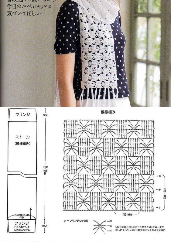 magnifiques grilles echarpes au crochet 5