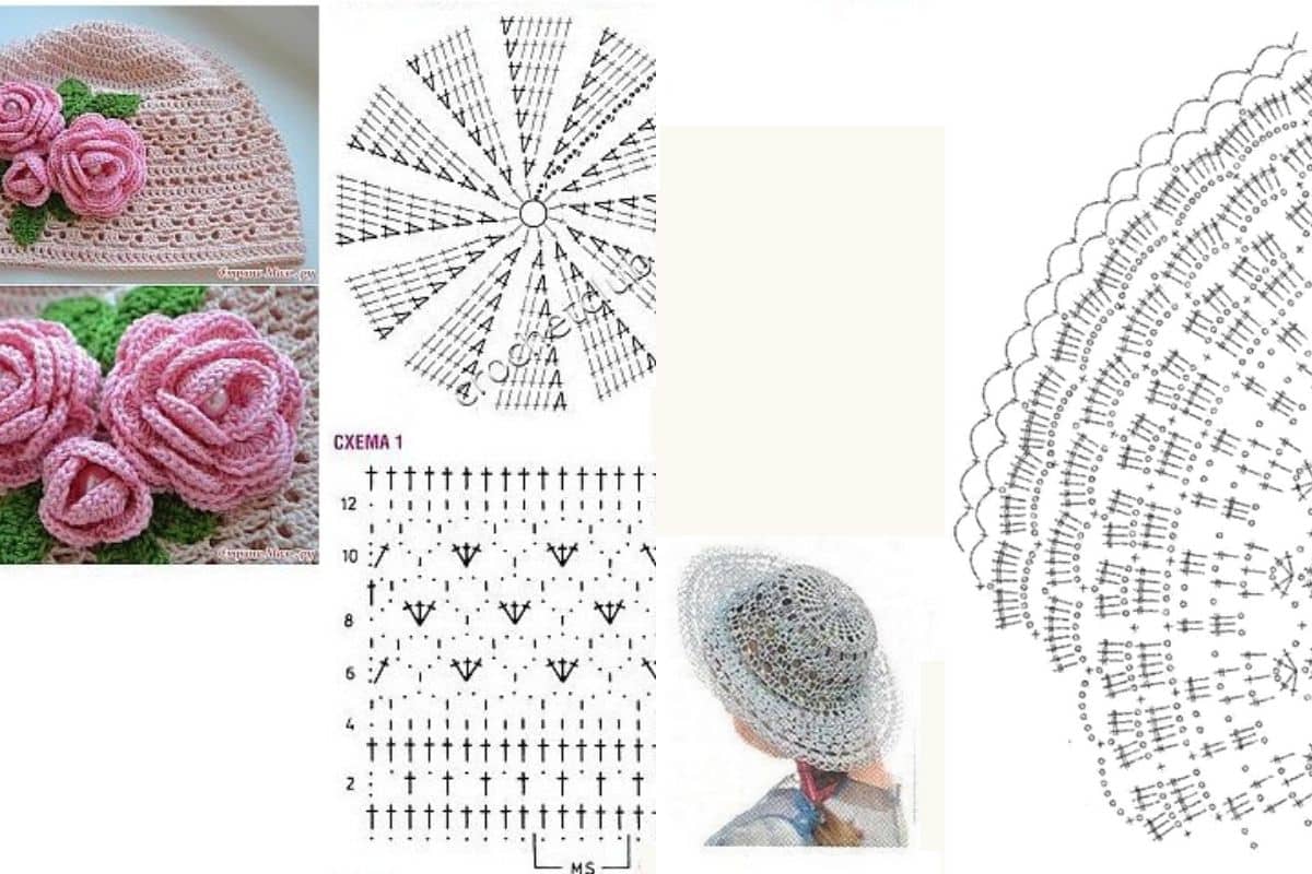 magnifiques modeles de chapeaux au crochet 6