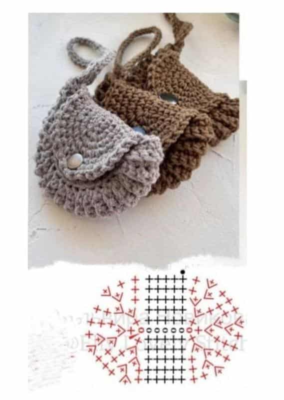 mini sacs au crochet pour fabriquer des porte cles uniques 2