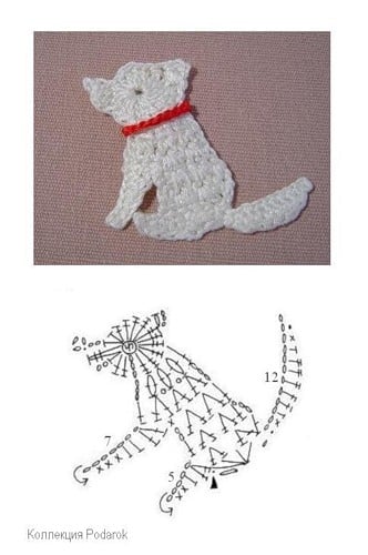 modele applique chien au crochet 1