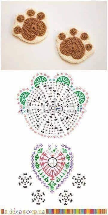modele applique chien au crochet