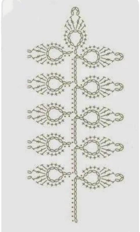 modele de chaine de feuilles au crochet incroyable 6