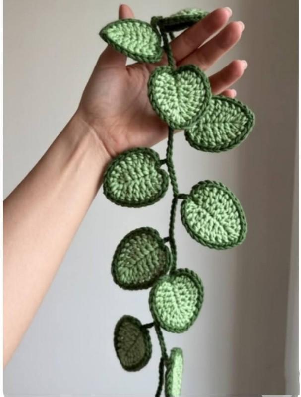 modele de chaine de feuilles au crochet incroyable 7