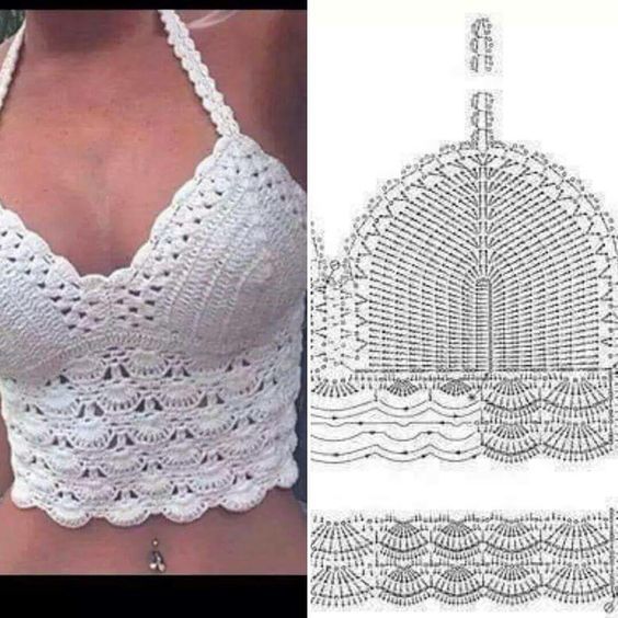 modele de crop top au crochet 3