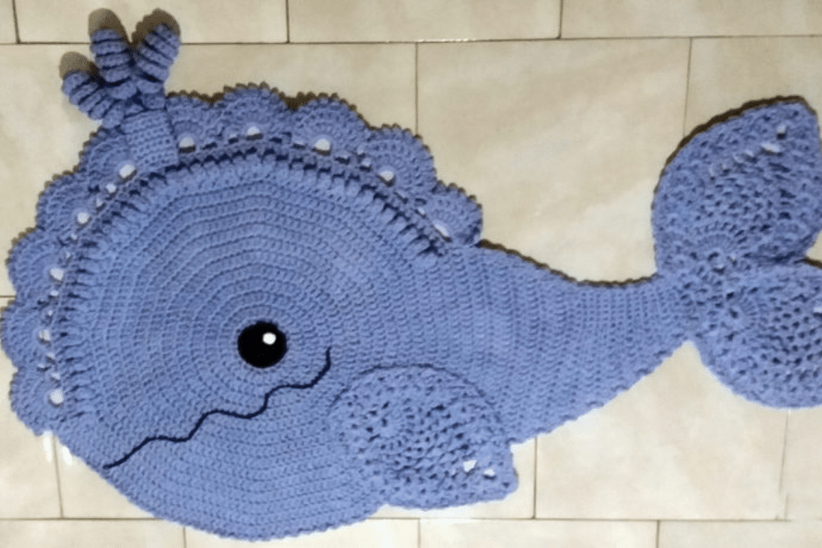 modele de tapis de baleine au crochet