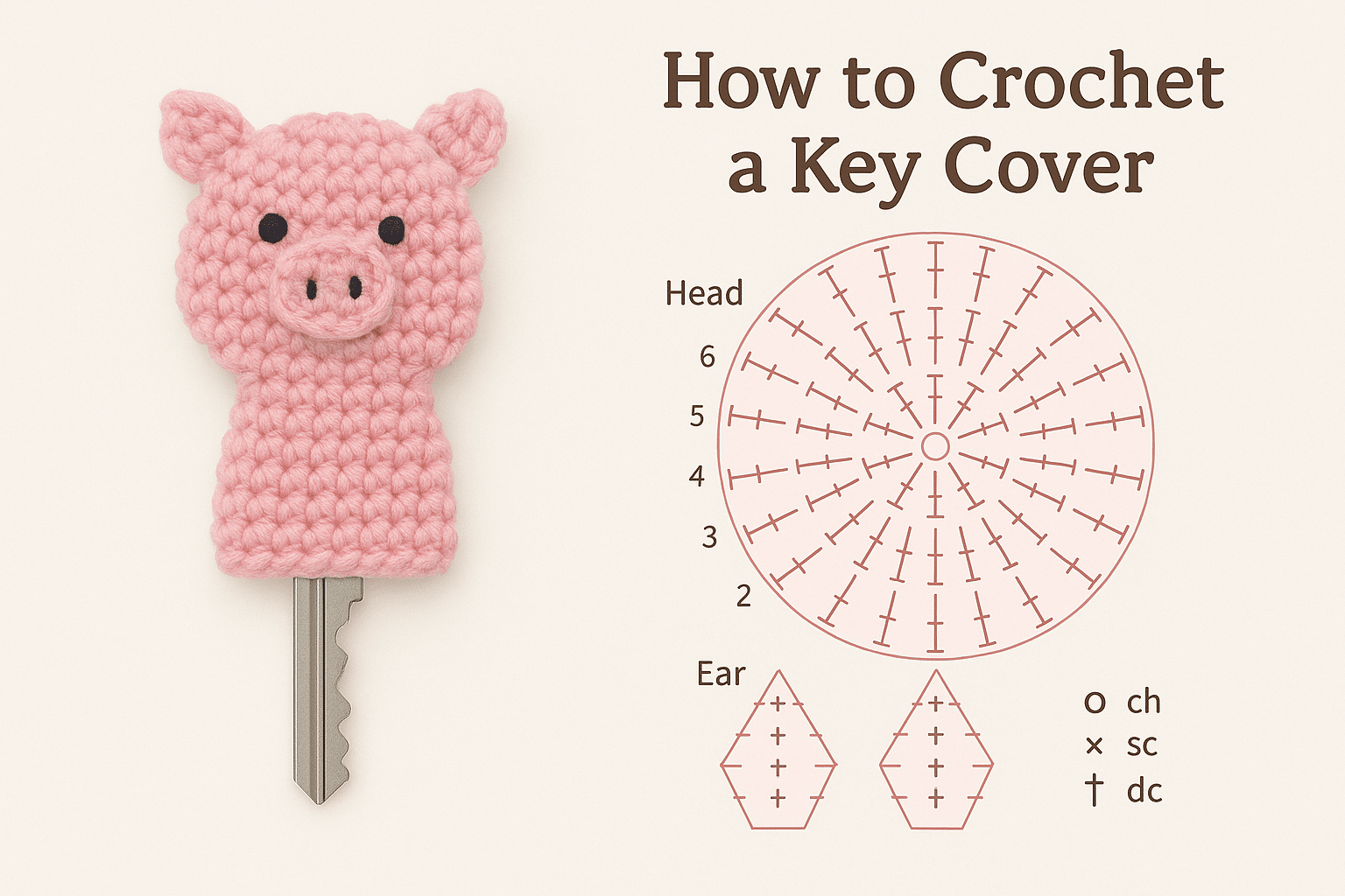 modeles de couvre cles au crochet 1