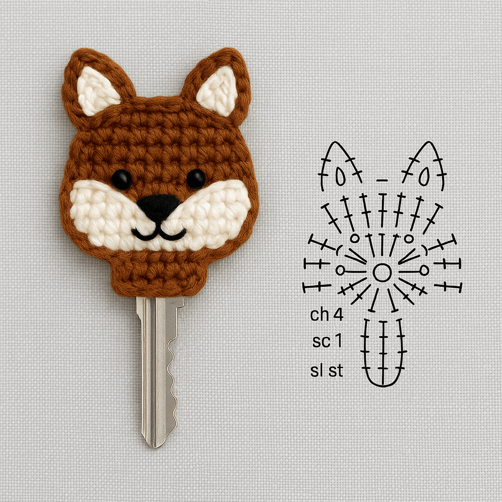 modeles de couvre cles au crochet