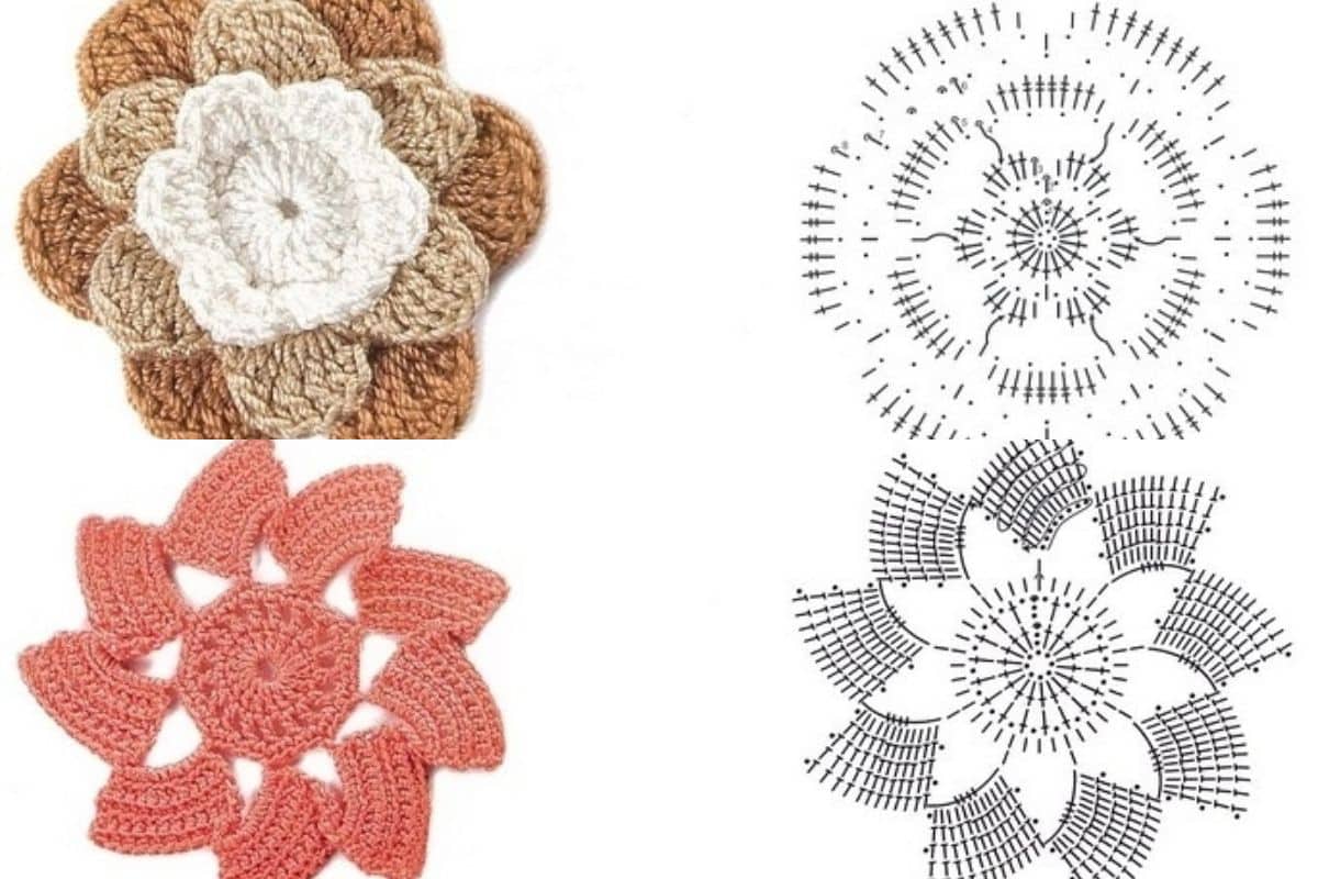 modeles de motifs de fleurs au crochet 10