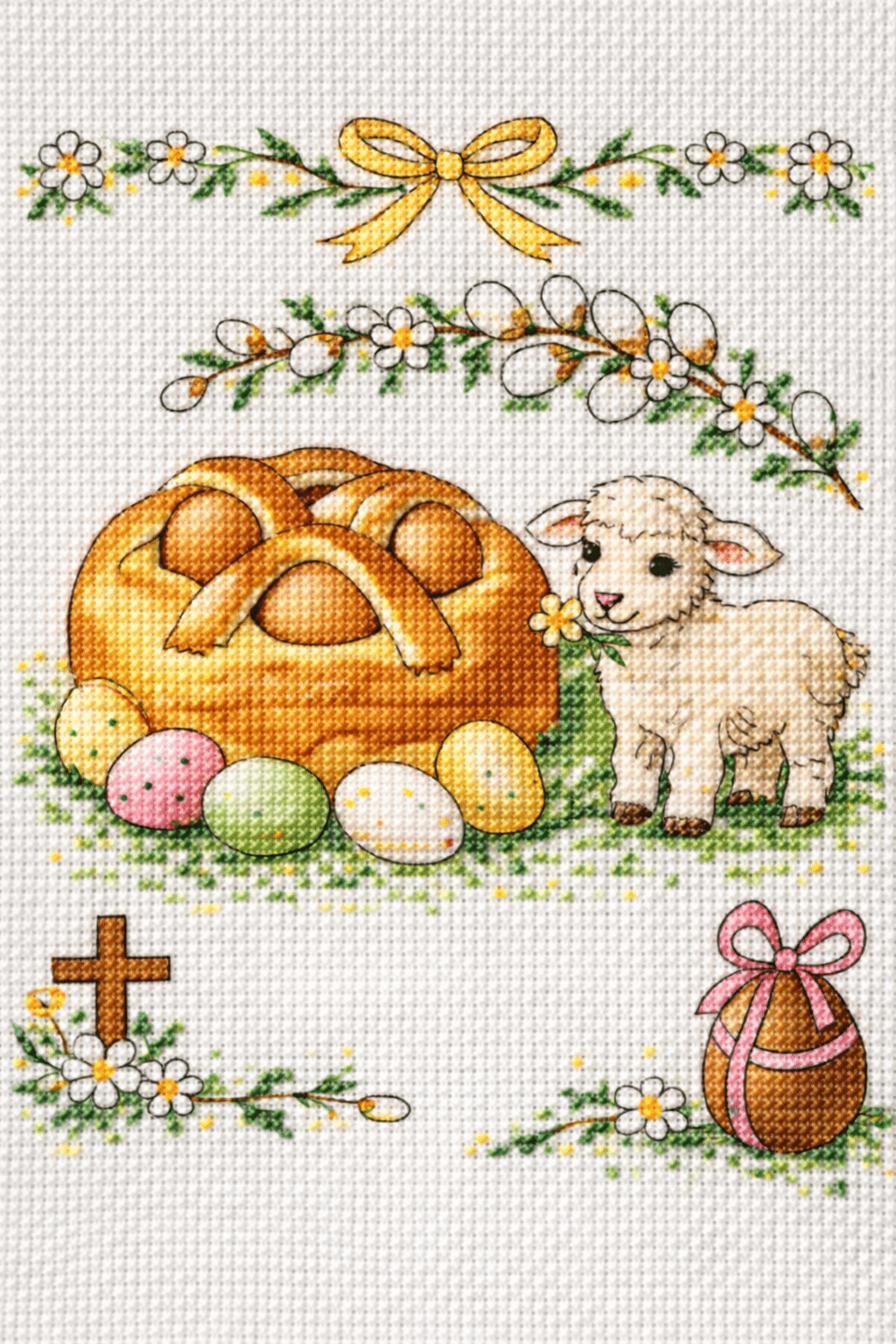 modeles de point de croix pour egayer vos paques 2