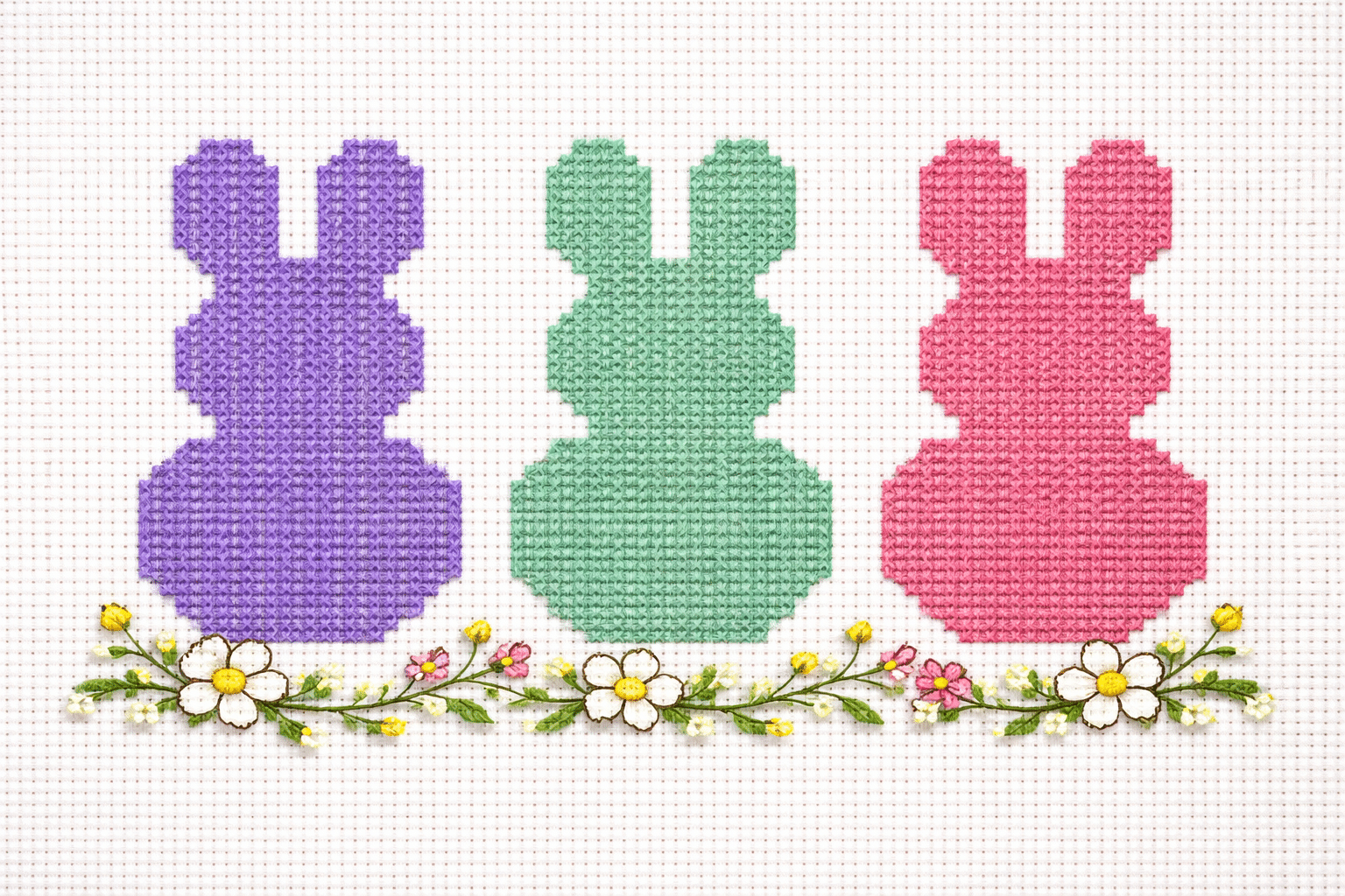 modeles de point de croix pour egayer vos paques 4