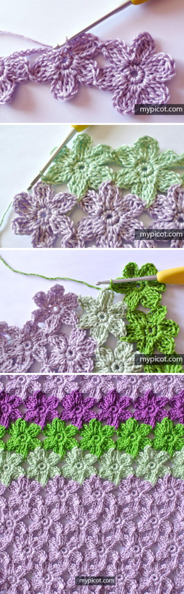 modeles points fleurs crochet 7