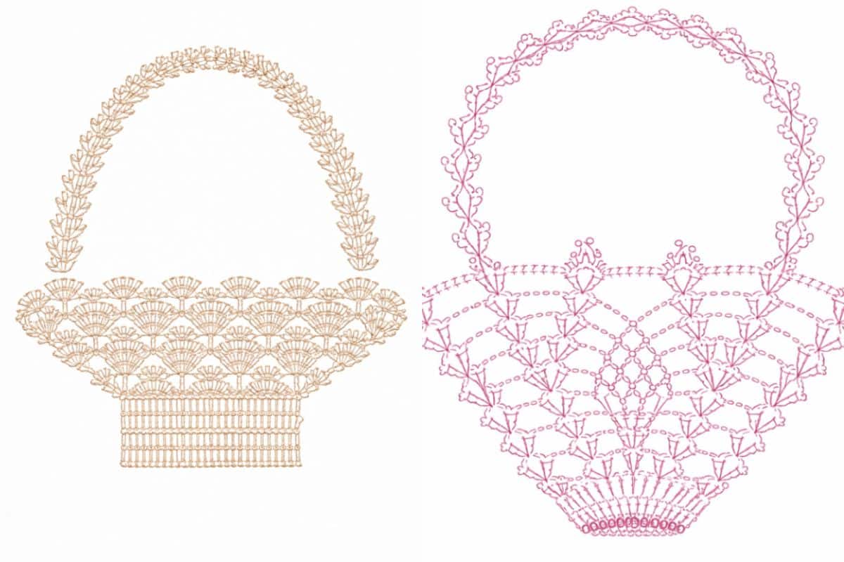 paniers de paques au crochet