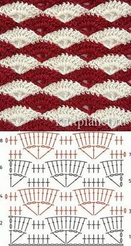 point eventail crochet 7