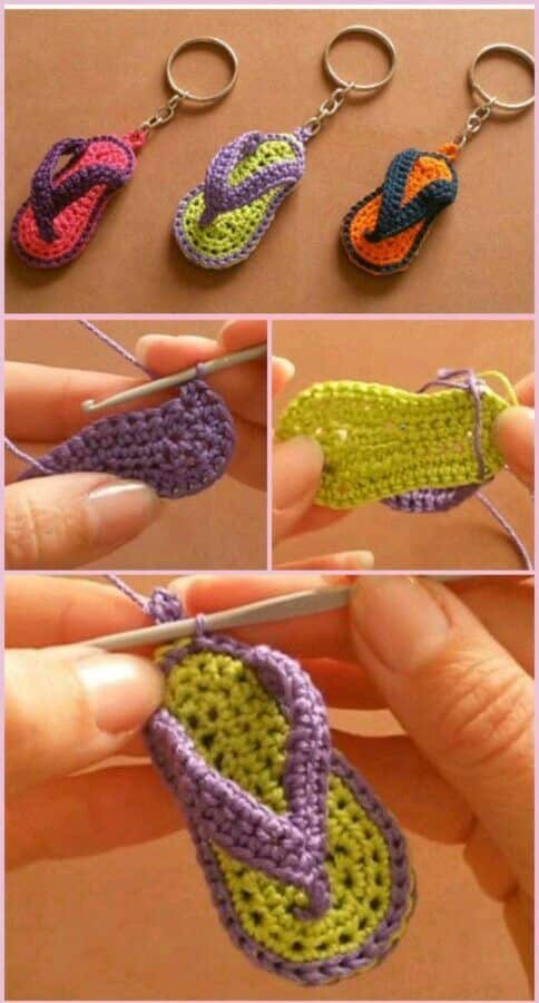 porte cles au crochet 1