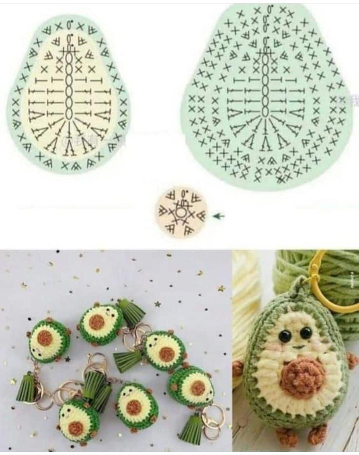 porte cles au crochet