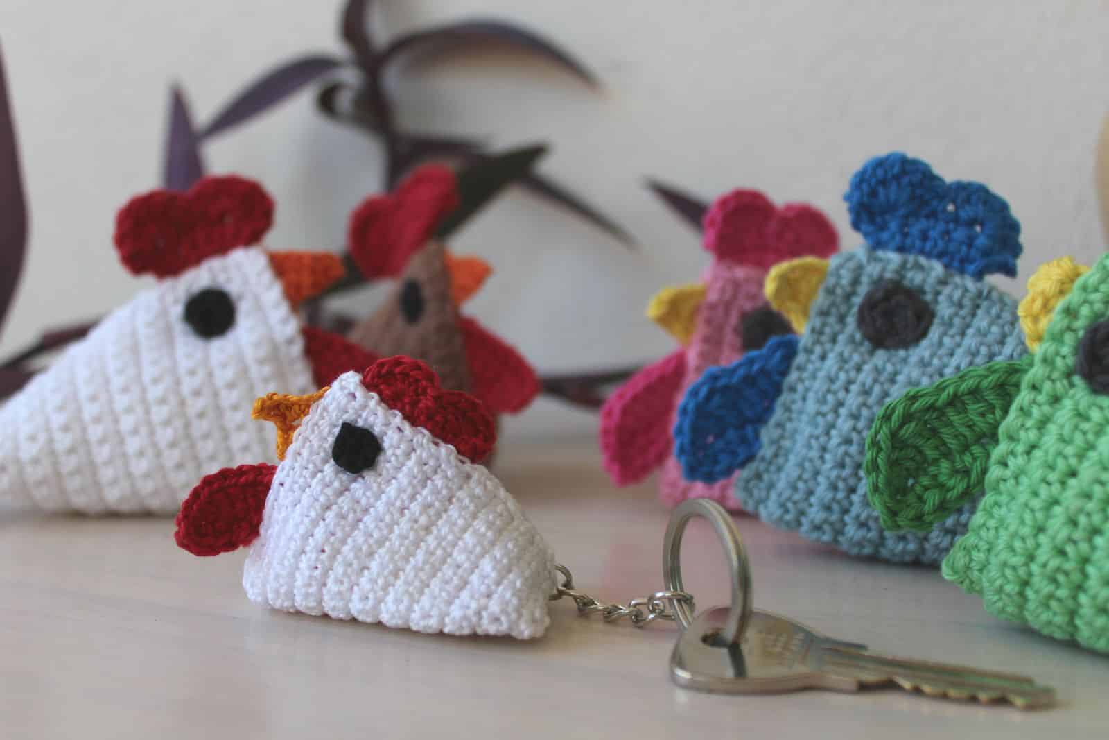 porte cles de paques au crochet 2