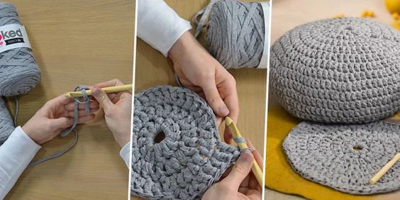 repose pieds au crochet