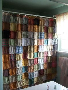 rideaux fabriques avec des chutes de tissu 4