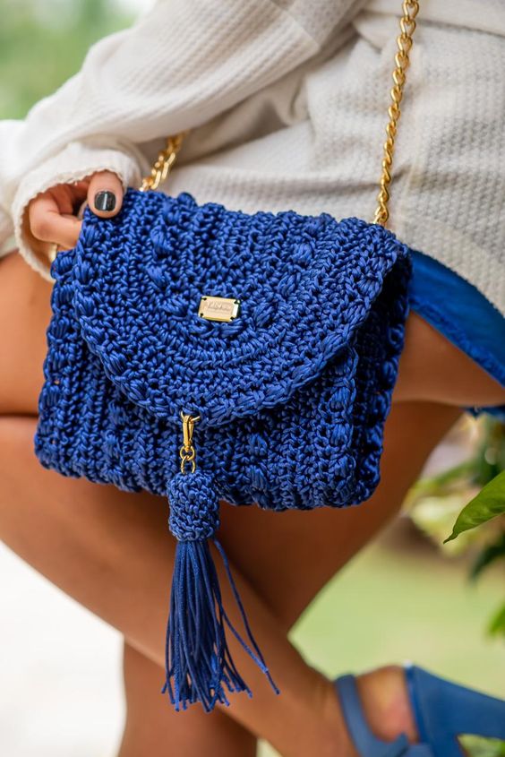 sac crochet avec frange 2