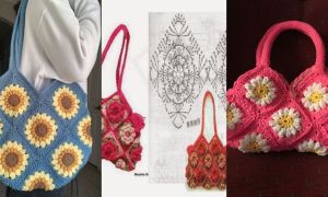 Comment réaliser un sac en fleurs africaines au crochet