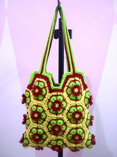 sac en fleurs africaines au crochet 3 1