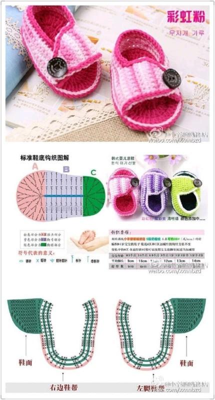 sandales bebe au crochet designs mignons 2