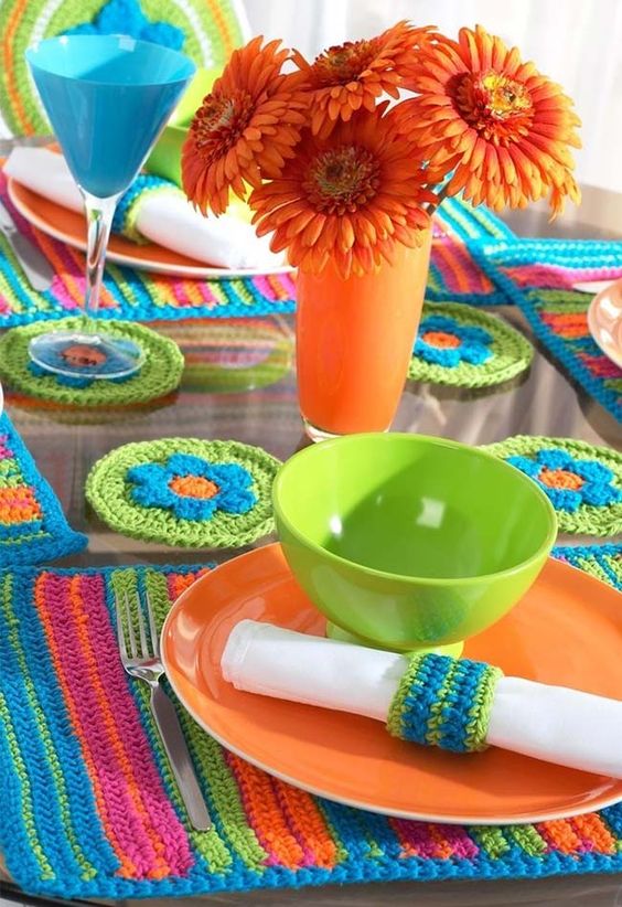 set table crochet 1