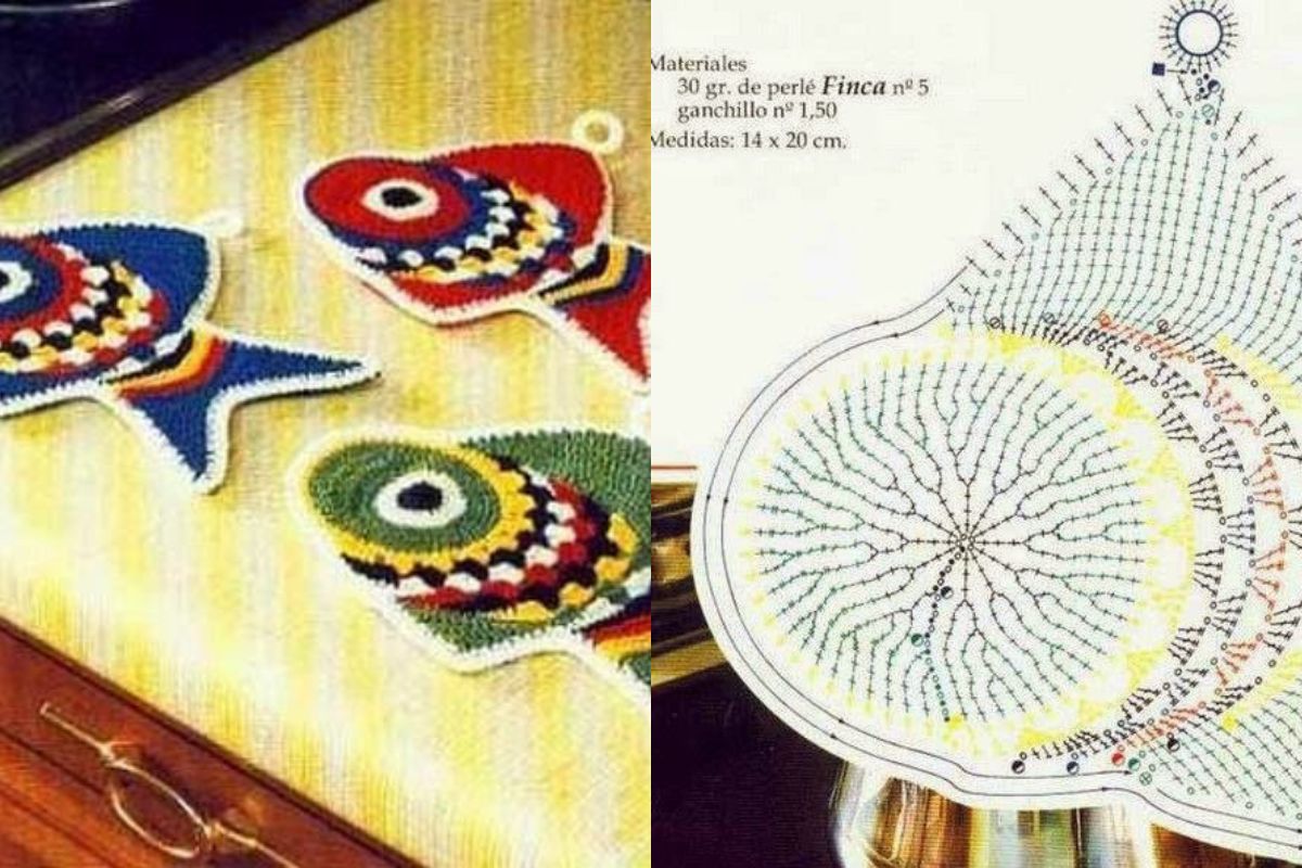 superbes maniques pour la cuisine au crochet 10