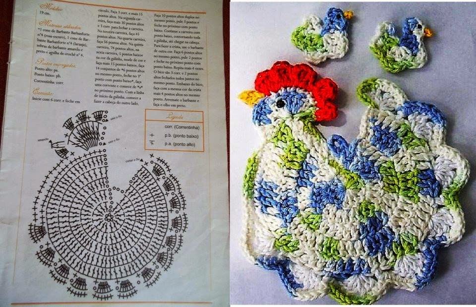 superbes maniques pour la cuisine au crochet 5