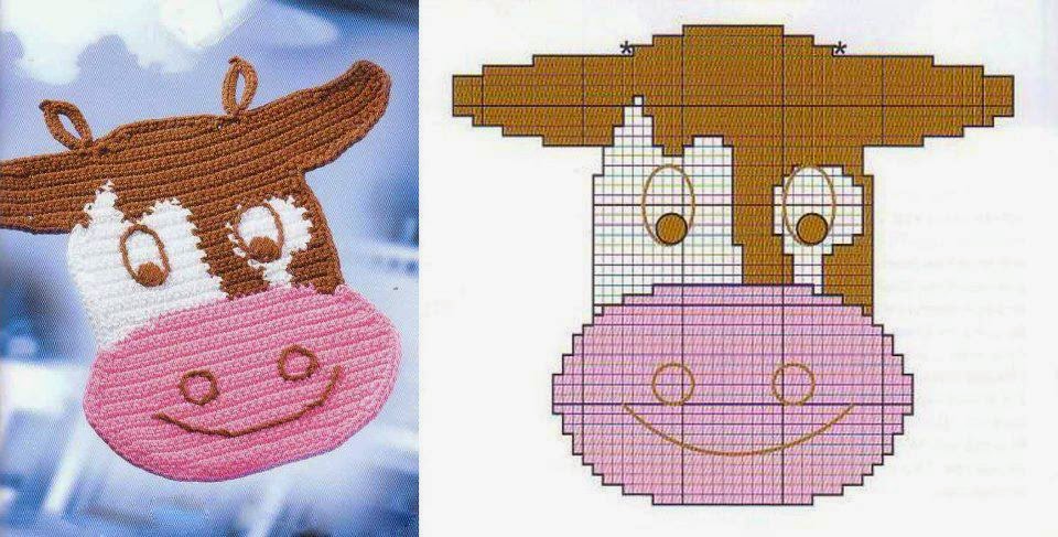 superbes maniques pour la cuisine au crochet