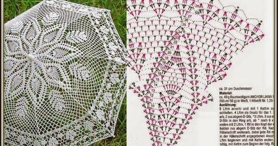 superbes parapluies au crochet avec diagrammes 2