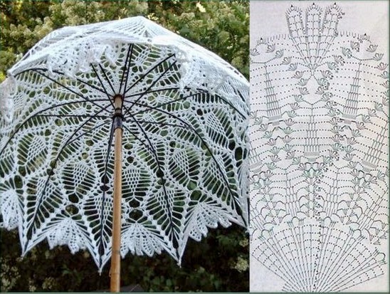 superbes parapluies au crochet avec diagrammes 4