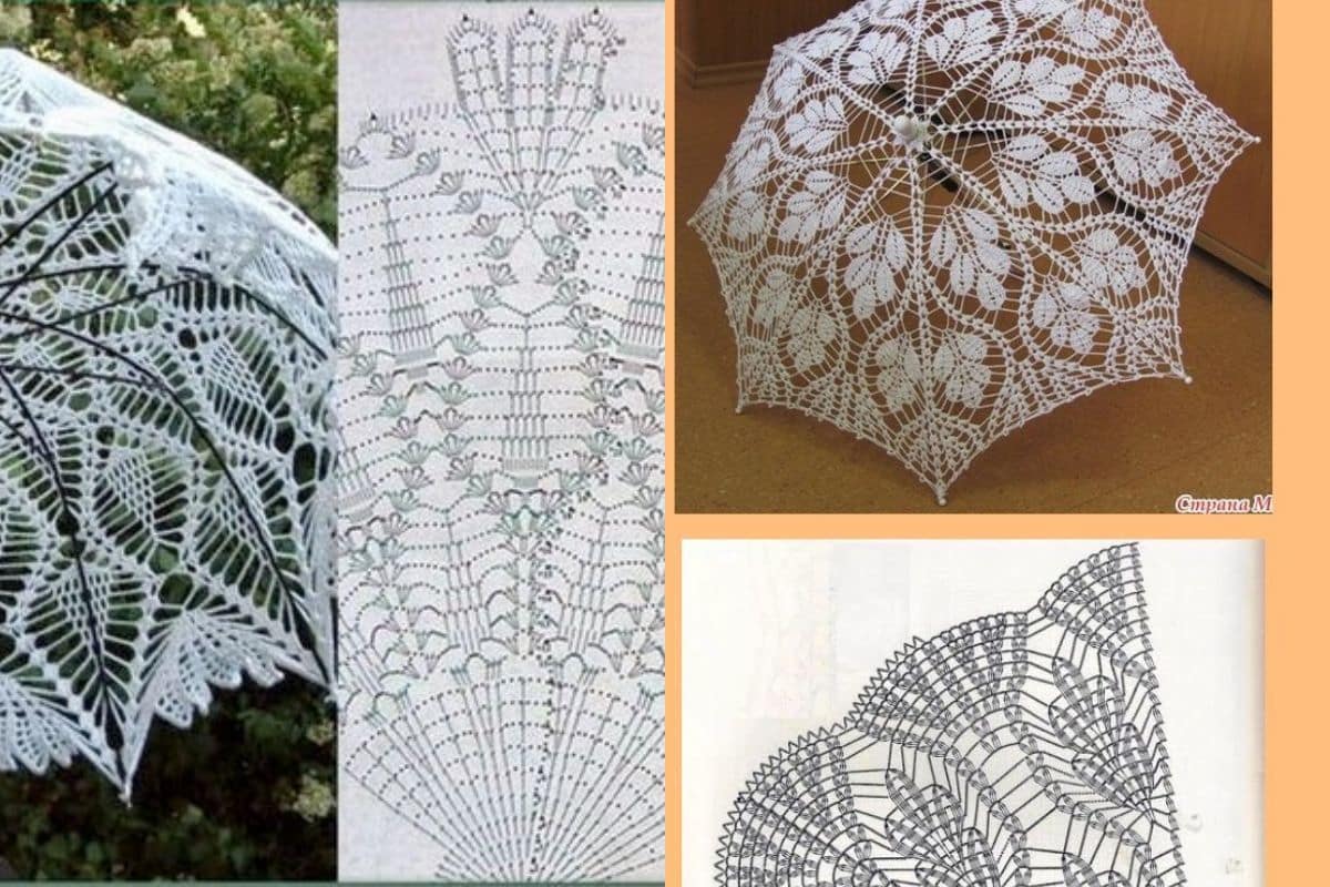 superbes parapluies au crochet avec diagrammes 6