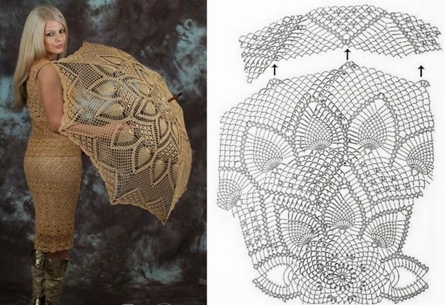 superbes parapluies au crochet avec diagrammes
