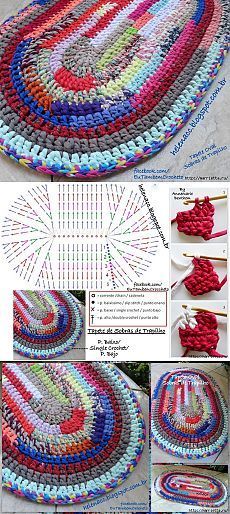 tapis crochet ovale tutoriel