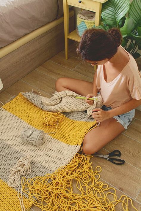 tapis crochet trapilho 4