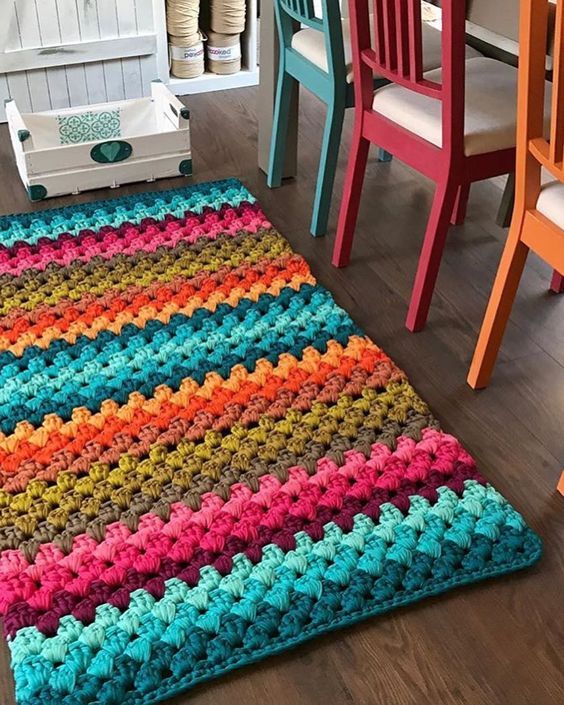 tapis crochet trapilho 5
