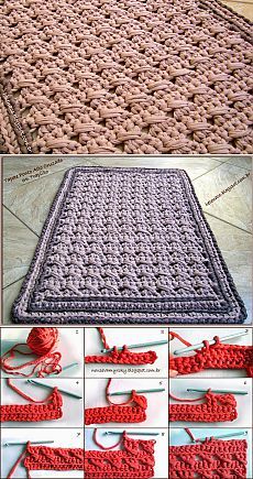 tapis crochet trapilho 9