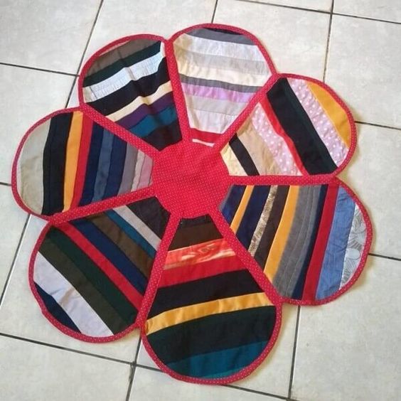 tapis fabrique avec des chutes de tissu 4