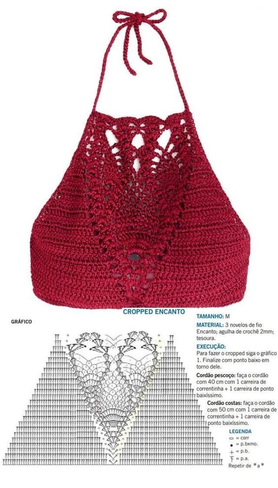 top crop crochet tutoriel