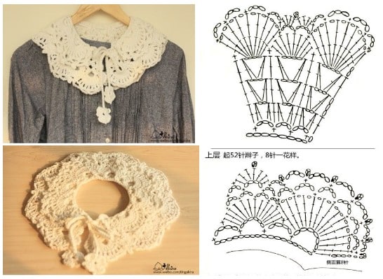 tour de cou au crochet avec diagrammes 4
