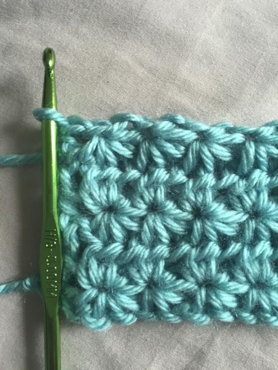 tricoter le point etoile 1