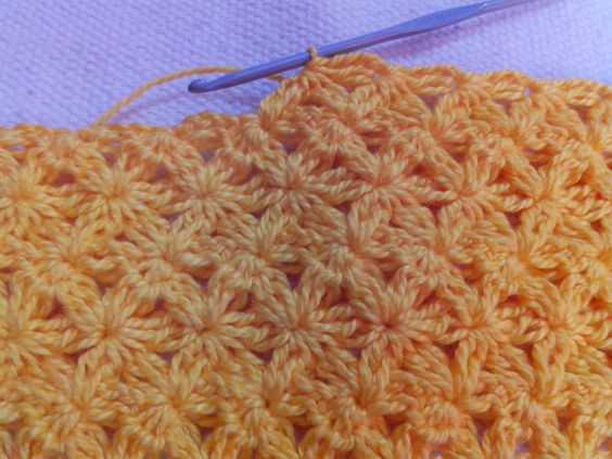 tricoter le point etoile 4