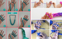 Comment tricoter un bracelet avec ses doigts