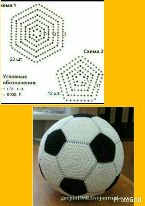tuto ballon de foot au crochet