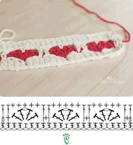 Tutoriel facile pour réaliser un bracelet cœur au crochet, étape par étape. tutoriel facile pour realiser un bracelet coeur au crochet 6