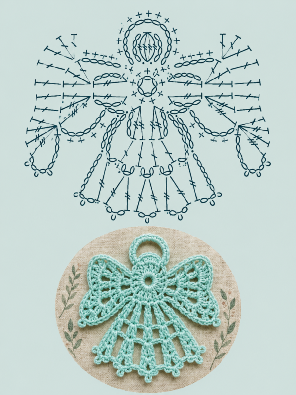 tutoriel pour crocheter un ange 6