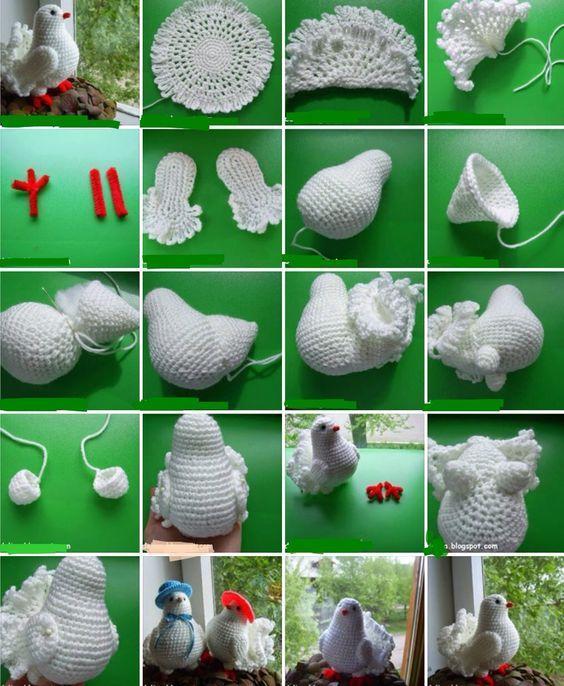 tutoriel pour crocheter une colombe 2